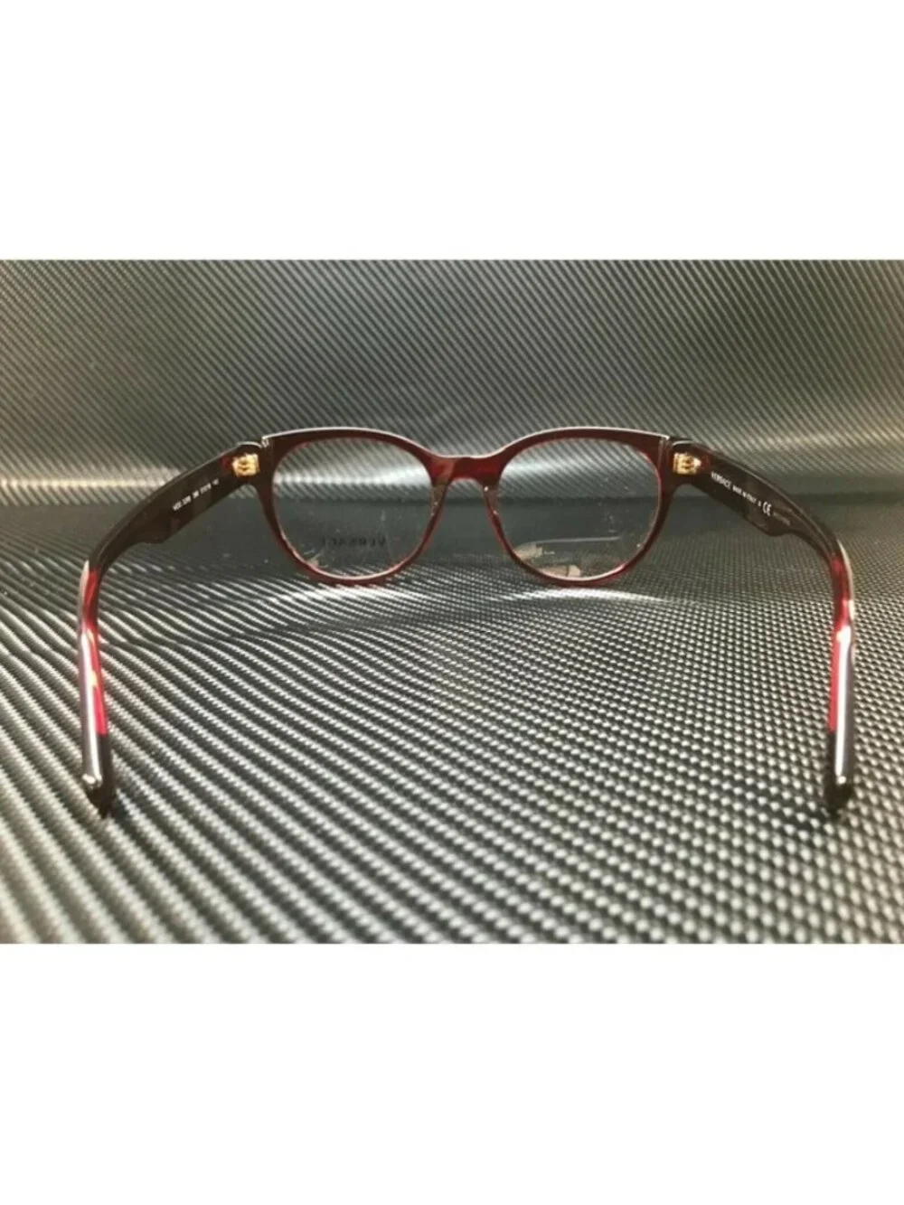 New Versace Women  Transparent Red Eyeglasses  51- 19-